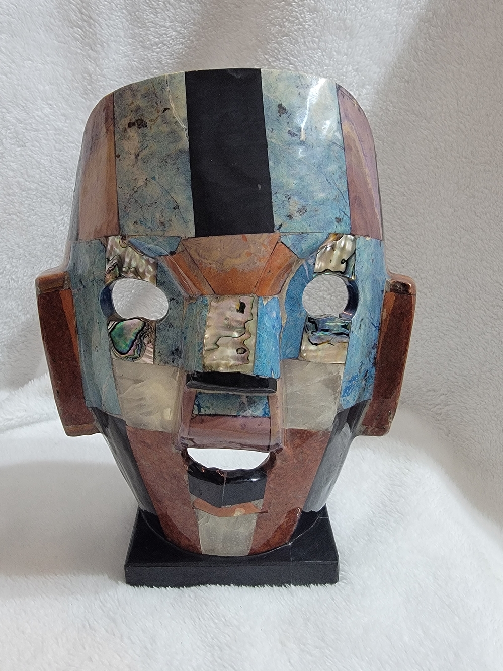Handcrafted Multicolor Mosaic Decorative Mask - Home Art Accent